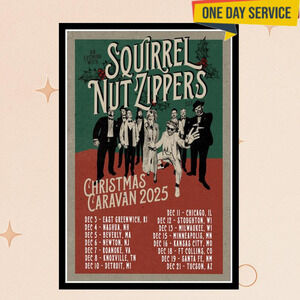 Squirrel Nut Zippers Christmas Caravan 2025 Poster